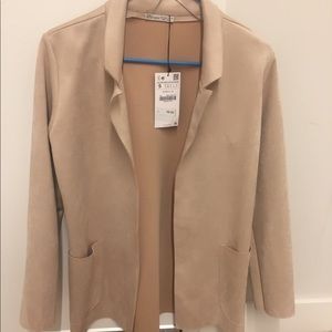 NWT Suede Light Tan Zara Jacket